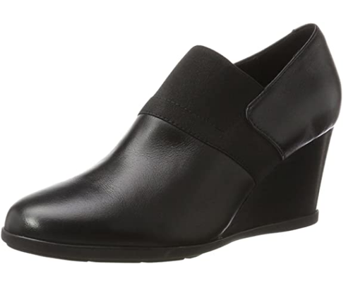 

Женские туфли Geox на танкетке D Inspiration, цвет наппа черный