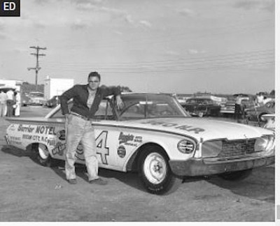 1960 Ford of Banjo Matthews NASCAR in 1/25th model car decal