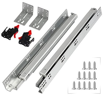 Bottom Mounted Full Extension 6 Pair 9 Inch