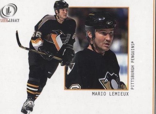 その他 2001 Mario Lemieux JERSEY CARD Mario Lemieux 2001-02 Upper Deck Ice Gold Combo Card Jersey
