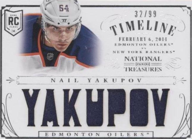 Carte Alex Galchenyuk Rookie Panini National Treasures 2013-14 - Maillot Autographié 3/25