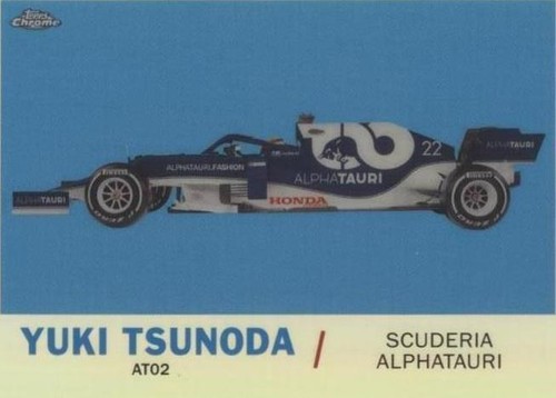 2021 Topps Chrome Formula 1 - Yuki Tsunoda #T61-YT