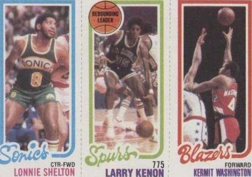 1980-81 Topps - Larry Kenon/Lonnie Shelton/Kermit Washington #203-205-231