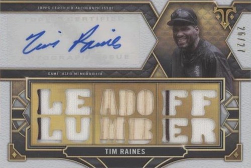 2022 Topps Triple Threads - Tim Raines #TTAR-TRA1