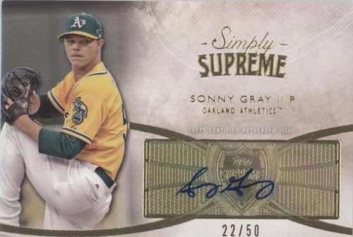 2014 Topps Supreme - Sonny Gray #SSU-SGR
