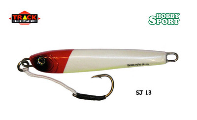 VERTICAL JIG SEA ROCK 200 GR SJ 13 TESTA ROSSA con ASSIST HOOK TRACK LINE