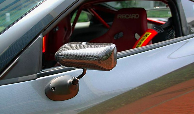 Craft Square carbon fiber style mirror rear pair new x2 fits Toyota MR2 FRS