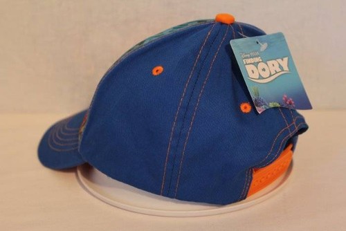 Pre-owned Disney Kids' Boys Baseball Cap Finding Dory Adjustable Hat Blue Nemo  Hank Octopus