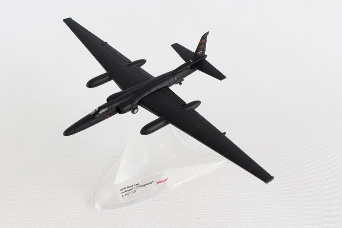 HE559195 HERPA NASA LOCKHEED U-2R DRAGON LADY 5TH RS BLACK CATS 1/200 DIE-CAST