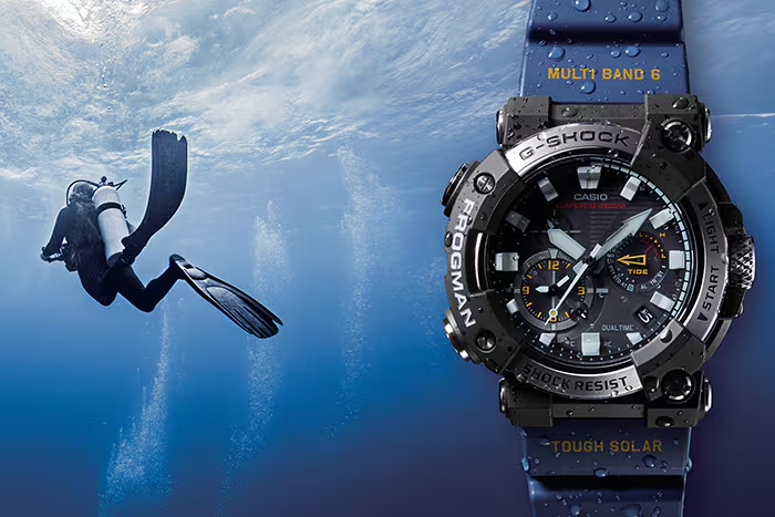 Pre-owned G-shock Casio  Frogman Gwf-a1000-1a2jf Master Of Solar Men's Watch In Box