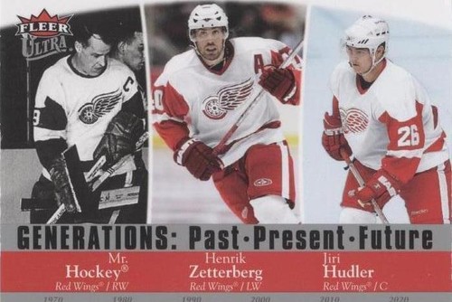2007-08 Fleer Ultra - Gordie Howe Henrik Zetterberg Jiri Hudler #G16