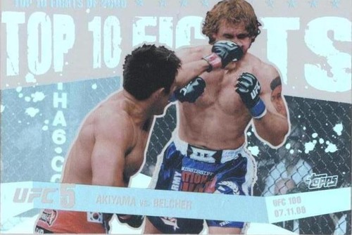 2010 Topps UFC Main Event - Alan Belcher Yoshihiro Akiyama #TT09 13