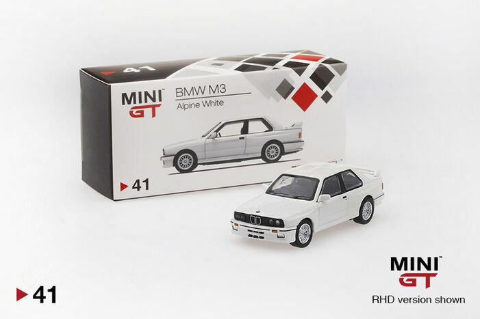 MINI GT 41 BMW M3 (E30) Alpine White LHD Asia version | eBay MINI GT 41 BMW M3 (E30) Alpine White LHD Asia version | eBay