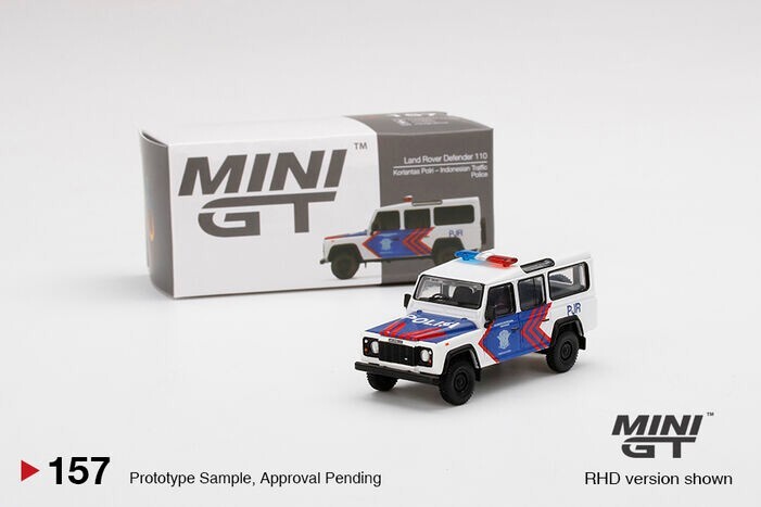 ミニカー MINI GT Land Rover Defender 110 Mini GT 1:64 Land Rover Defender 110 1989 Camel Trophy