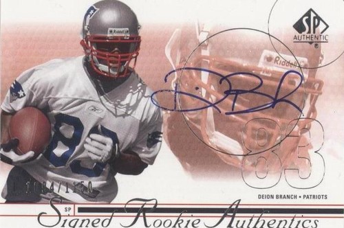 2002 SP Authentic Deion Branch #193