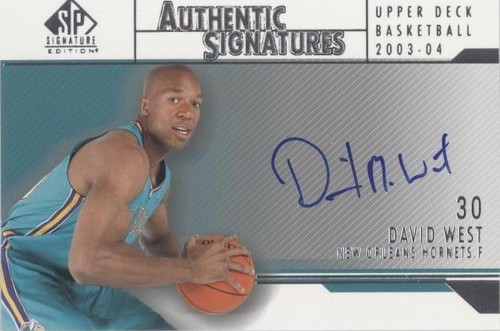 2003-04 SP Signature Edition - David West #AS-WE