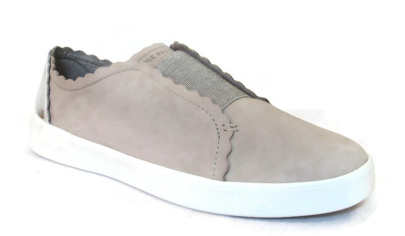 

Женские кроссовки без шнуровки COLE HAAN Grand Crosscourt Scallop Sz. 11, #W17783, Dove nubuck