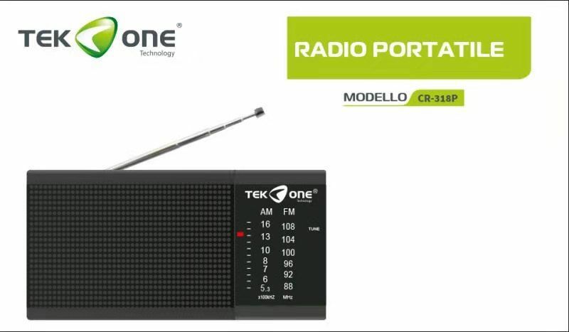Radio TeKone Cr-318p Am Fm Altoparlante Portatile Audio Scan hsb