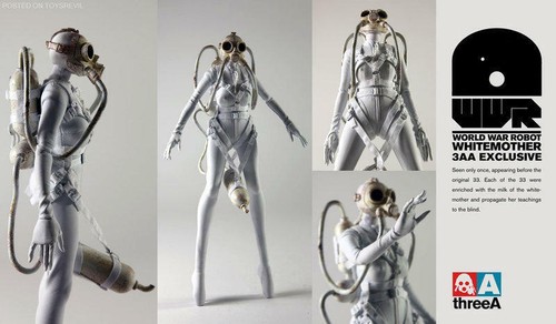 THREEA Ashley Wood WWR NOM Whitemother 1/6 Action Figure 3AA