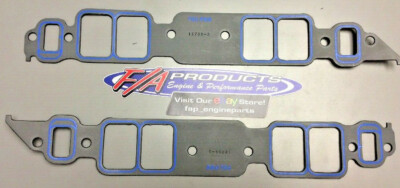 Fel-Pro 1275 S-3 BIG Block Chevy Rectangle Port Intake Manifold Gaskets Pair (2)