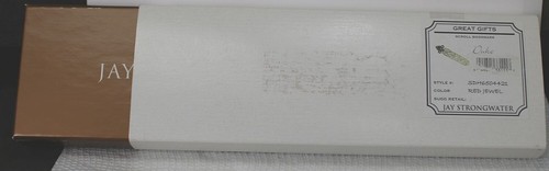 Jay Strongwater Scroll Bookmark Vintage~ NIB~ Red Jewel #571 D-1