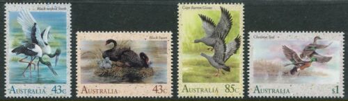 1991 Waterbirds Of Australia Set Of 4 Mint Never Hinged, Clean & Fresh