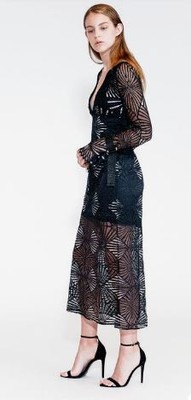 Кружевное платье Yigal Azrouel Lucid Vault, черный, 6