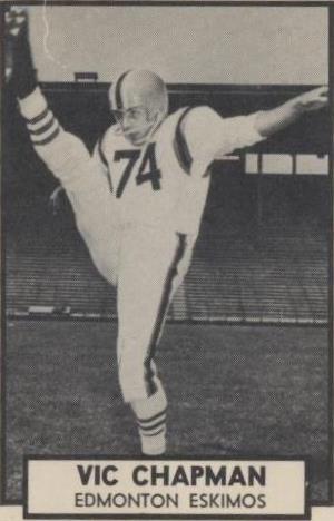 1962 Topps CFL Vic Chapman #39