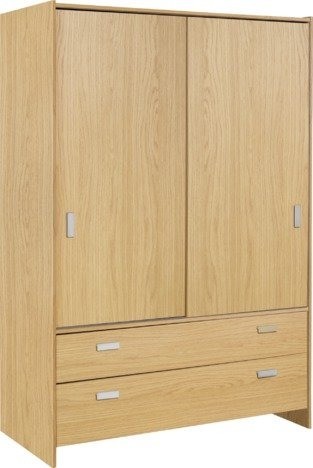Ex Display Argos Home Capella 2 Door 2 Drw Sliding Wardrobe