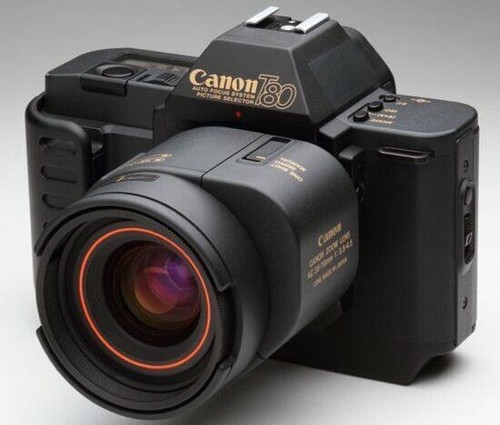 Canon T80 35mm Camera w/ Speed Light And Carrying Bag | eBay