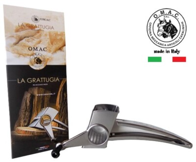 GRATTUGIA MANUALE CON MANOVELLA IN ACCIAIO INOX OMAC MADE IN ITALY