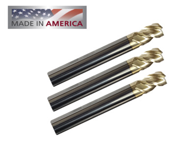 3 PACK COMPATIBLE 80% GEN 3 UPGRADED READYMILL  ''ZrN'' COATED  END MILL