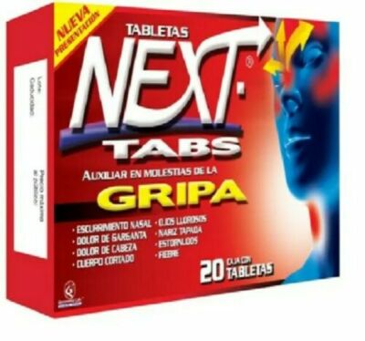 Next Tabs Cold And Flu Tablets / Antigripal 20 Tabs