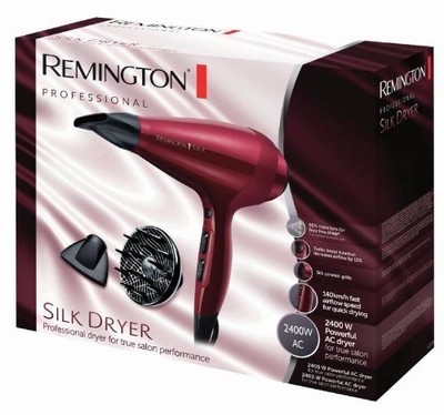 Remington AC9096 Silk - Secador de pelo profesional motor AC 2400 W Iónico Turbo