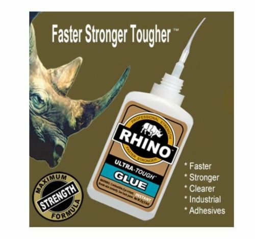 Rhino Glue Kit Industrial Strength Adhesives Max Bond - Super Tough 60 - gram