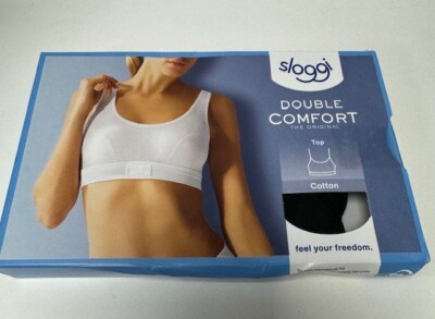 Sloggi Women's Double Comfort Top, Black, UK 34, New