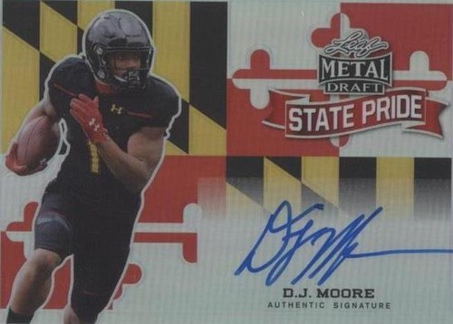 2018 Leaf Metal Draft D.J. Moore #SP-DJM