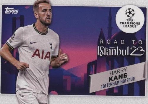 topps ハリーケイン　メモラオート　50シリ 2021-22 Topps UEFA Match Attax Blue Crystal Foil Shirt