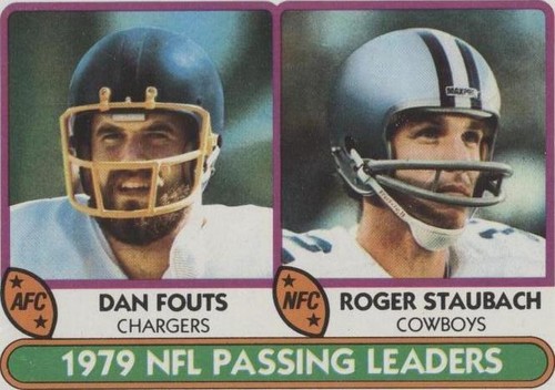 1980 Topps Dan Fouts Roger Staubach #331