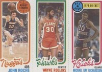 1980-81 Topps - Micheal Ray Richardson/Tree Rollins/John Roche #15-28-74