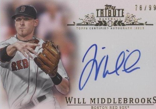 2013 Topps Tribute - Will Middlebrooks #TA-WM