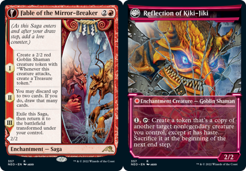 MTG 鏡割りの寓話　Fable of the Mirror-Breaker Fable of the Mirror-Breaker (Kamigawa: Neon Dynasty English