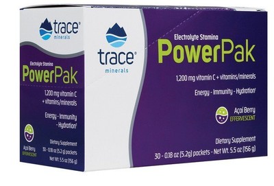 Электролит Trace Minerals Stamina Power Pak Acai Berry, 30 пакетов