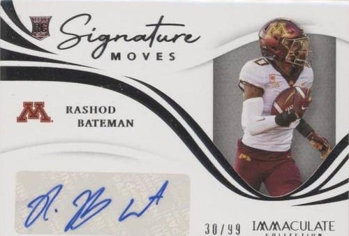 2021 Panini Immaculate Collection Collegiate Rashod Bateman #SM-RB