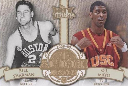 2008-09 Fleer Hot Prospects - O.J. Mayo/Bill Sharman #AM-19
