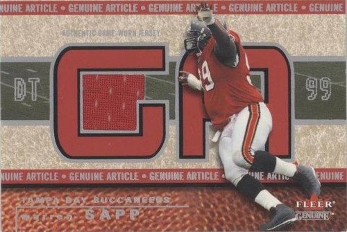 2002 Fleer Genuine Warren Sapp #GA-WS