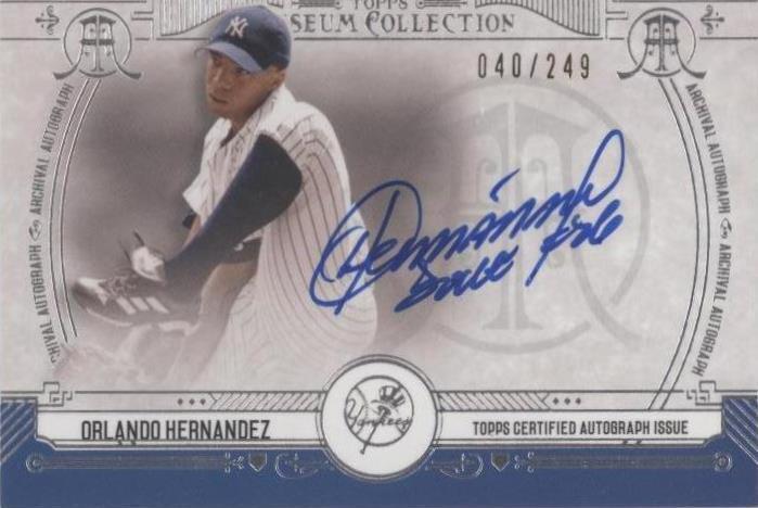 2015 Topps Museum Collection Orlando Hernandez Auto Relic /249 #AA-OH PSA Ready  