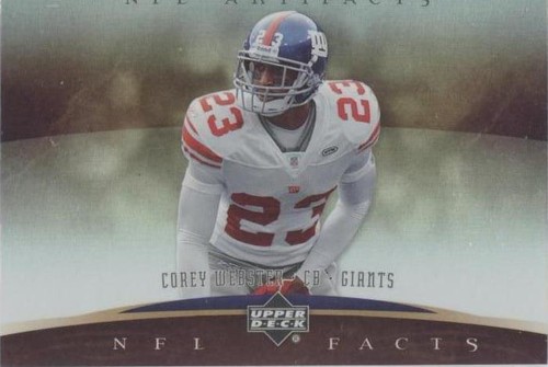 2007 Upper Deck Artifacts Corey Webster #NF-CW