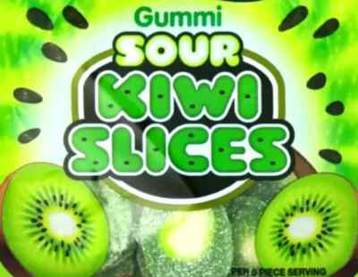 Sour Kiwi Slices Gummy Candy Gummi 1 Pound Bulk Gummies