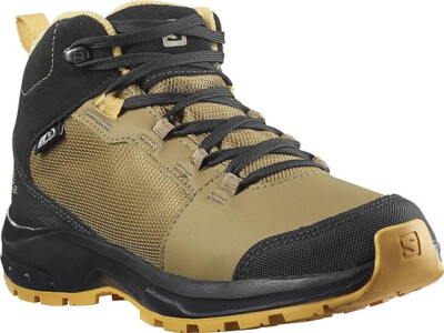New Salomon OUTward CSWP Hiking Shoes Safari/Phantom Junior's Size US 1.5